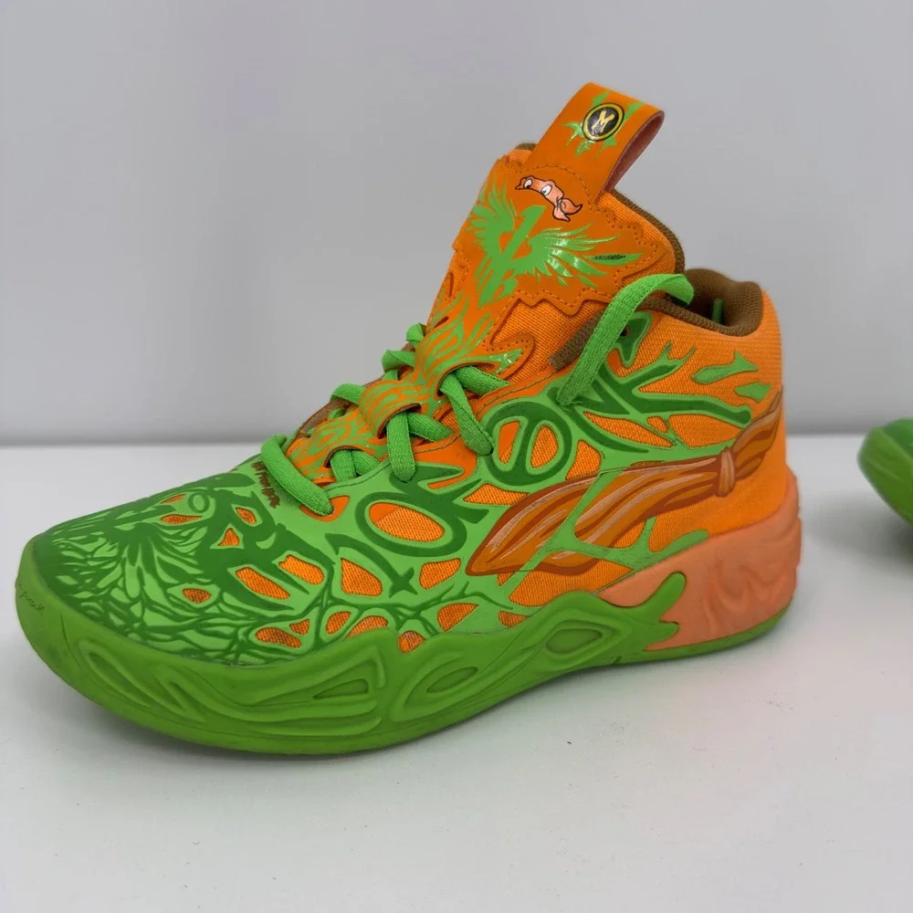 Puma Lamelo Ball MB 04 Teenage Mutant Ninja Turtles Leonardo Michelangelo Sz 1C
